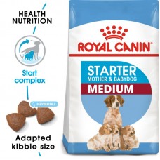 Royal Canin Medium starter - за кучки от края на бременността и по време на кърменето, както и за отбиване кученца до 2 месеца 15 кг.